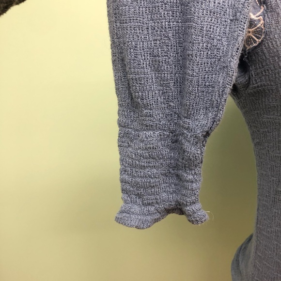 Free People | Women's Long Sleeve Top | Sky Blue | Small - Picture 3 of 5